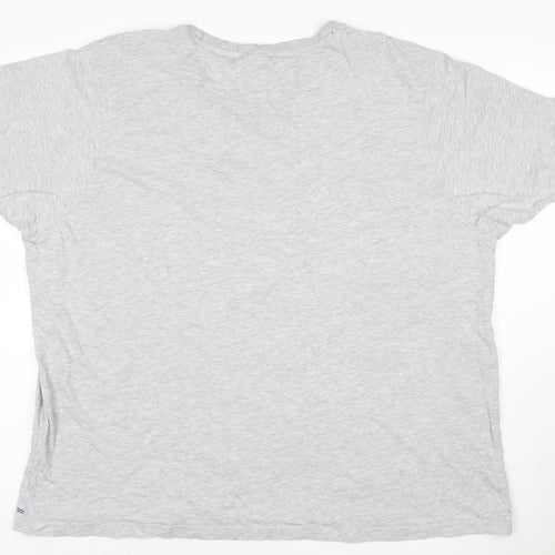 Slazenger Men's Grey 3XL Crew Neck Short Sleeve Cotton T-Shirt