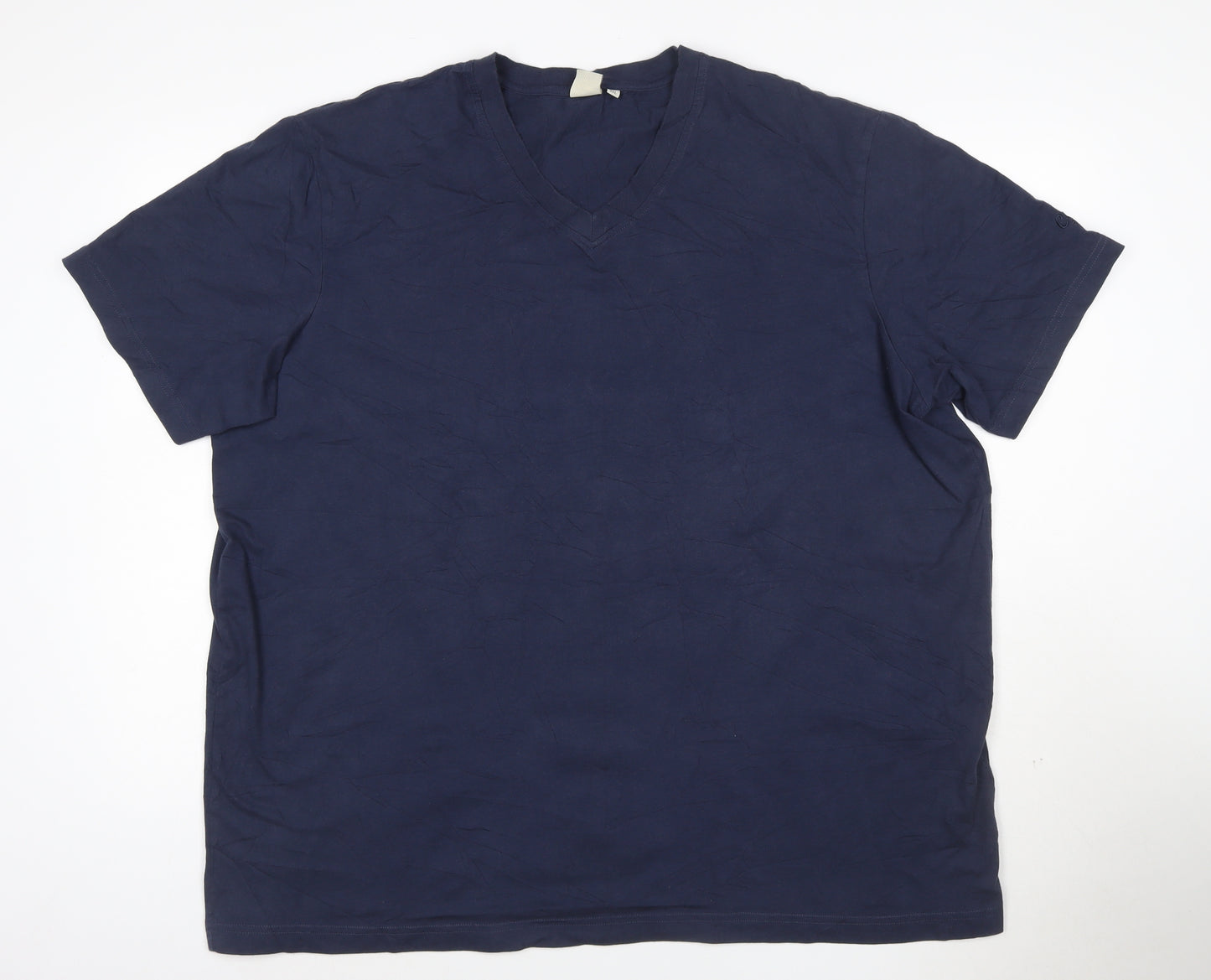 Cotton Traders Men's Navy Blue 3XL V-Neck Short Sleeve T-Shirt