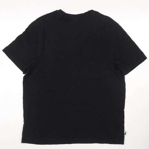 Lonsdale London Men's Black XL Crew Neck Cotton T-Shirt