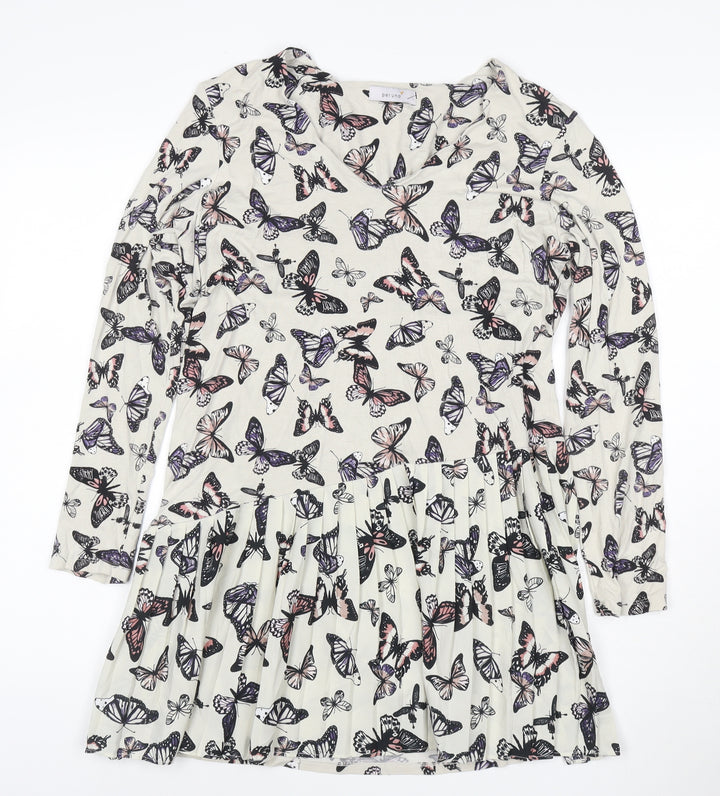 Marks and Spencer Women’s Multicoloured Size 16 Butterfly Fit & Flare Dress