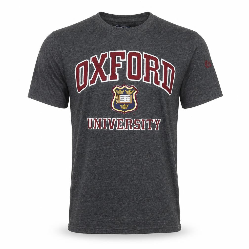 Oxford University Mens Grey XS Graphic Cotton T-Shirt