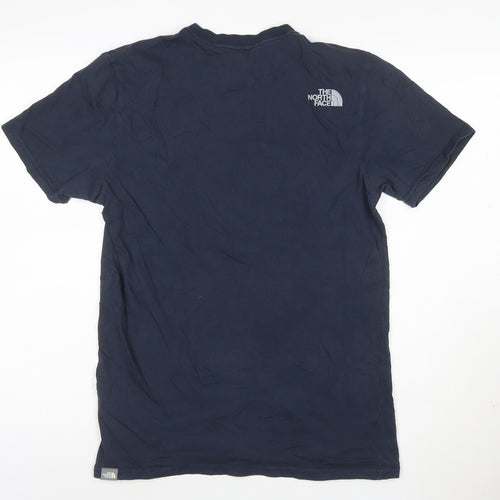 The North Face Men's Blue Cotton Nuptse Himalaya Graphic T-Shirt Size S