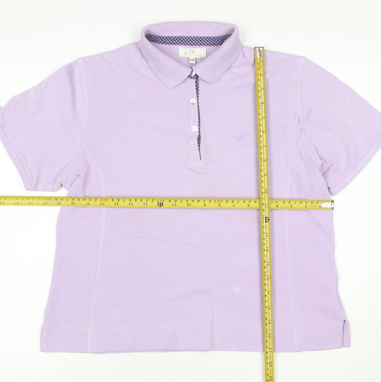 Kyowa Design Women's Purple Collared Short Sleeve Polo L