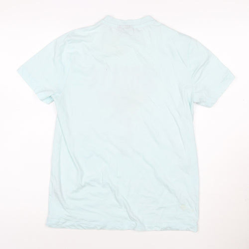 Nirvana Women's Blue XS Crew Neck Short Sleeve Cotton T-Shirt