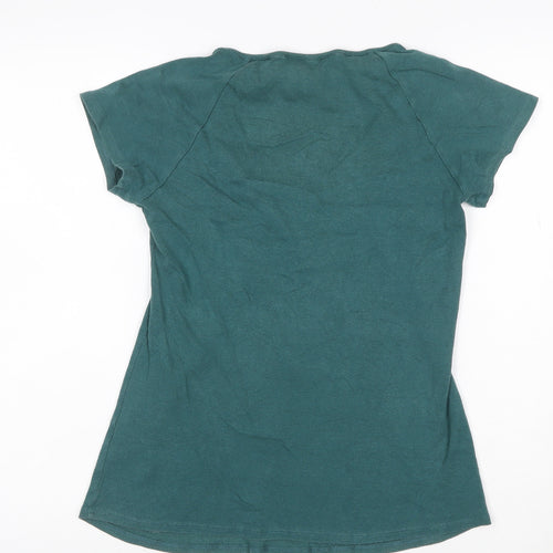 John Rocha Women’s Green Size 14 Ruffle Scoop Neck Tunic T-Shirt