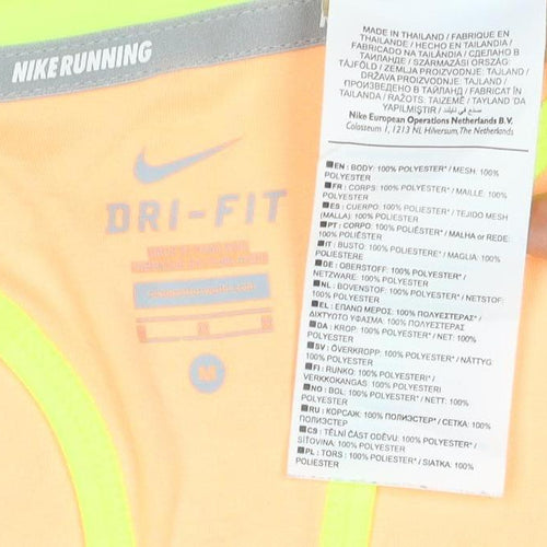 Nike Womens Orange Dri-Fit Running Tank Top Medium