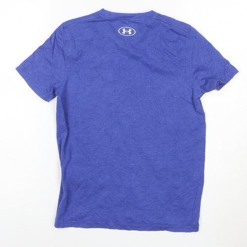 Under Armour Boys Blue M Loose Fit Crew Neck Sports T-Shirt
