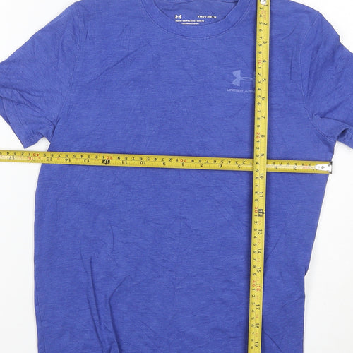 Under Armour Boys Blue M Loose Fit Crew Neck Sports T-Shirt