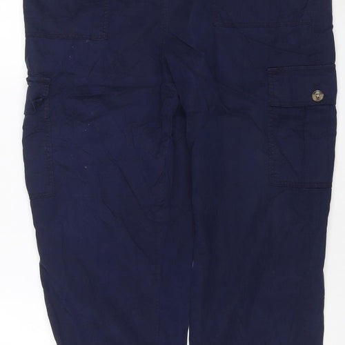 Marks and Spencer Women's Blue Cargo Trousers Size 14