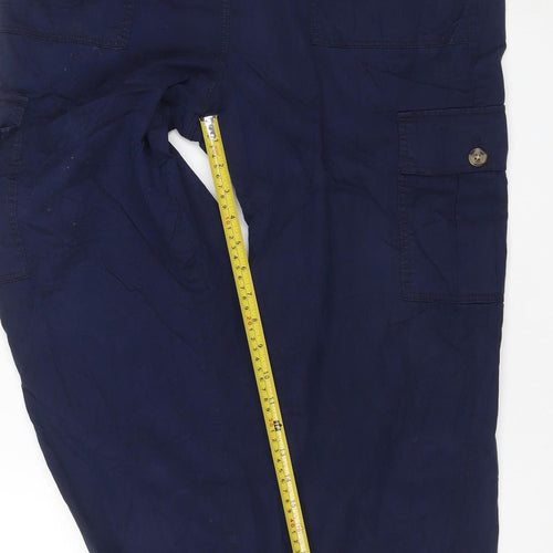 Marks and Spencer Women's Blue Cargo Trousers Size 14