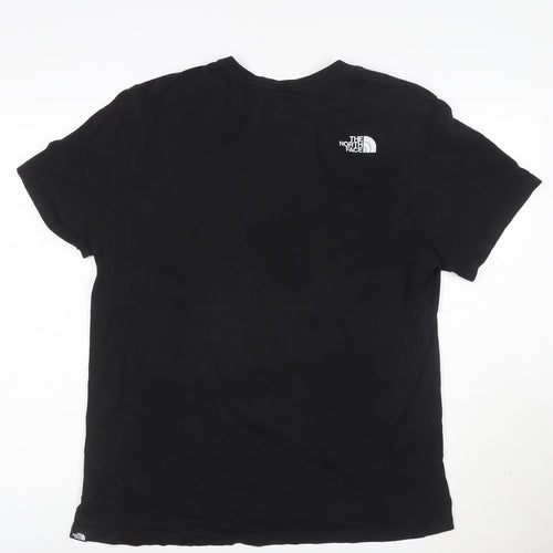 The North Face Mens Black Cotton Graphic Print T-Shirt L