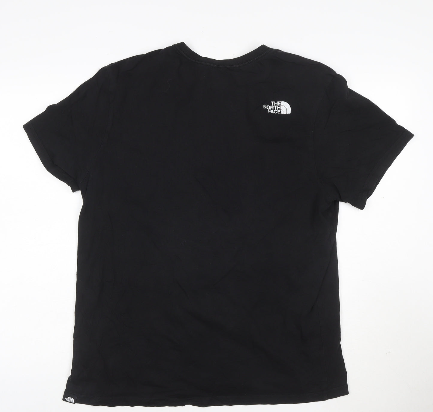 The North Face Mens Black Cotton Graphic Print T-Shirt L