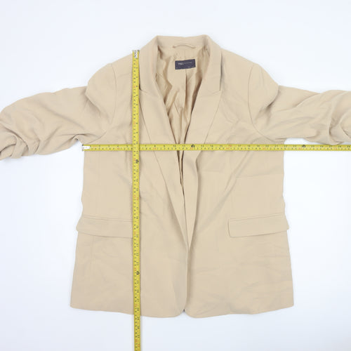 Marks and Spencer Womens Beige Blazer Jacket Size 18 Regular Fit
