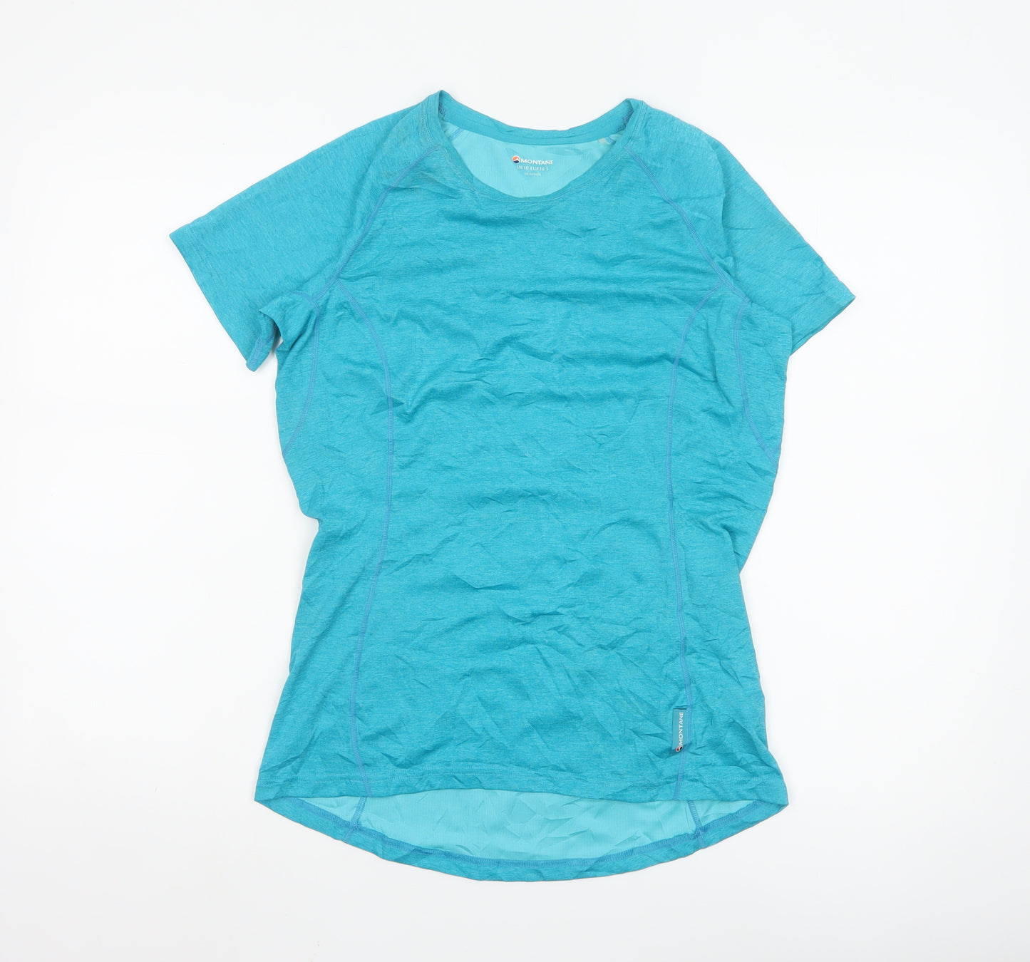 Montane Women Blue Activewear T-Shirt UK10 Lightweight Quick Dry