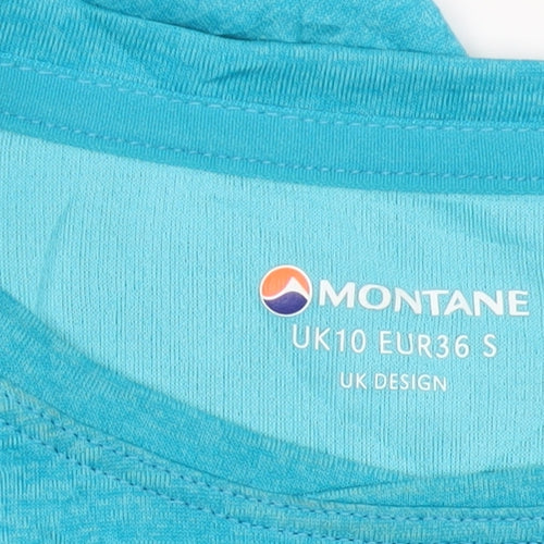 Montane Women Blue Activewear T-Shirt UK10 Lightweight Quick Dry