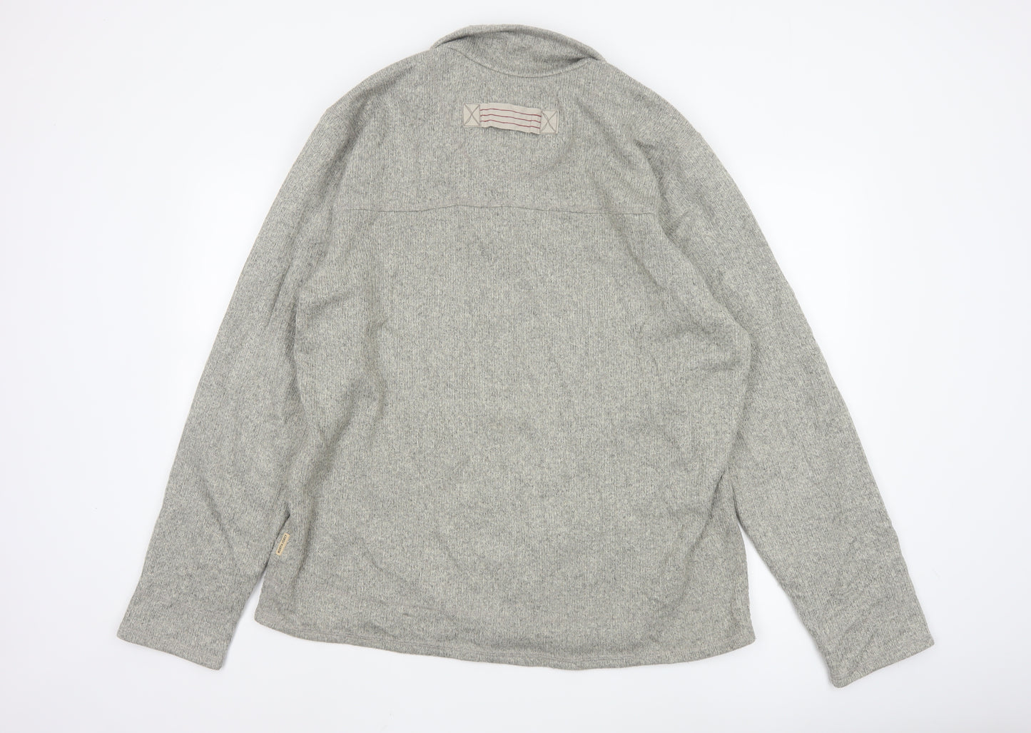 Marks and Spencer North Coast Men's Grey Collared Pullover Jumper L