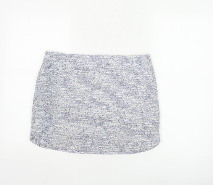 Topshop Women’s Blue Short Pencil Skirt Size 12 Lined Polyester