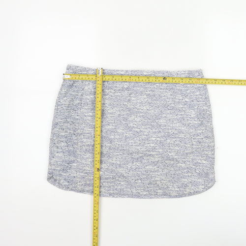 Topshop Women’s Blue Short Pencil Skirt Size 12 Lined Polyester