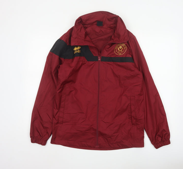 Errea Men's Red Windbreaker Jacket S Sheffield University Sportswear