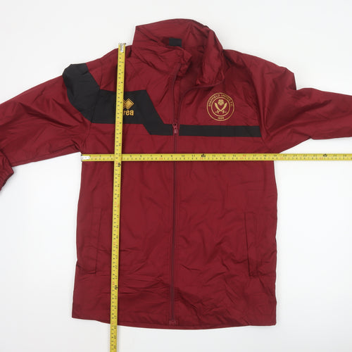 Errea Men's Red Windbreaker Jacket S Sheffield University Sportswear