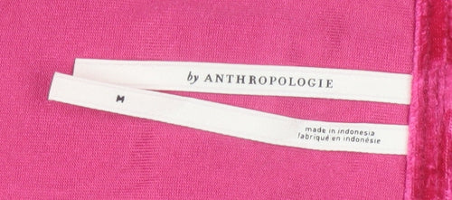 Anthropologie Women's Red Velvet Cowl Neck Camisole Tank Top M