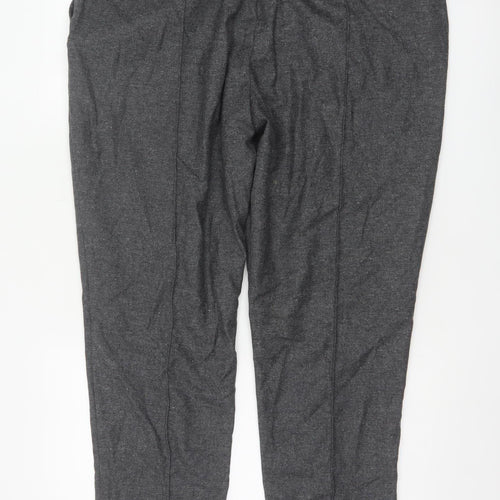Marks and Spencer Women’s Grey Wool Blend Pleated Trousers Size 20