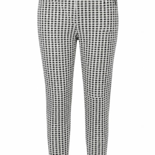 Topshop Women’s Black & White Checked Skinny Trousers Size 8