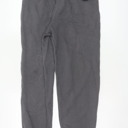 ZARA Women Grey Cotton Blend Jogger Sweatpants Size S