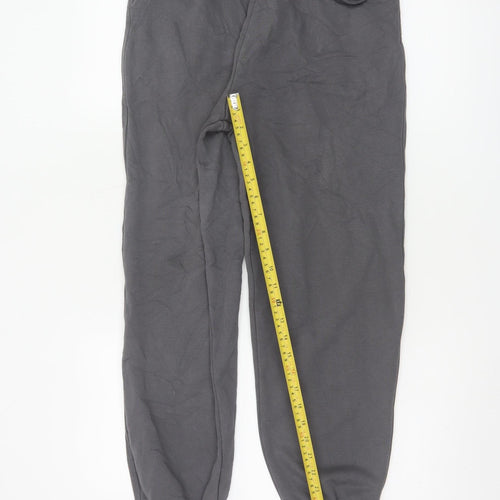 ZARA Women Grey Cotton Blend Jogger Sweatpants Size S