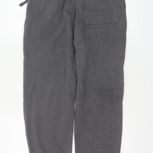 ZARA Women Grey Cotton Blend Jogger Sweatpants Size S