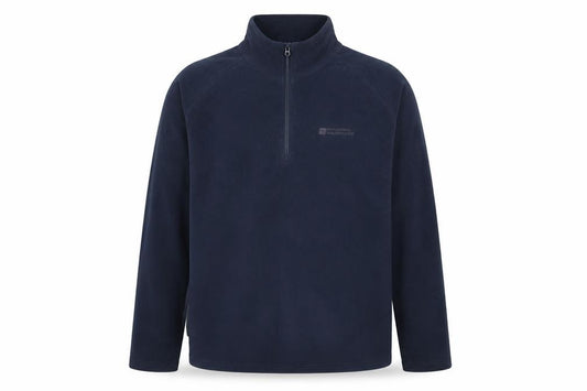 Mountain Warehouse Men Blue Fleece 1/2 Zip Pullover Sweatshirt L