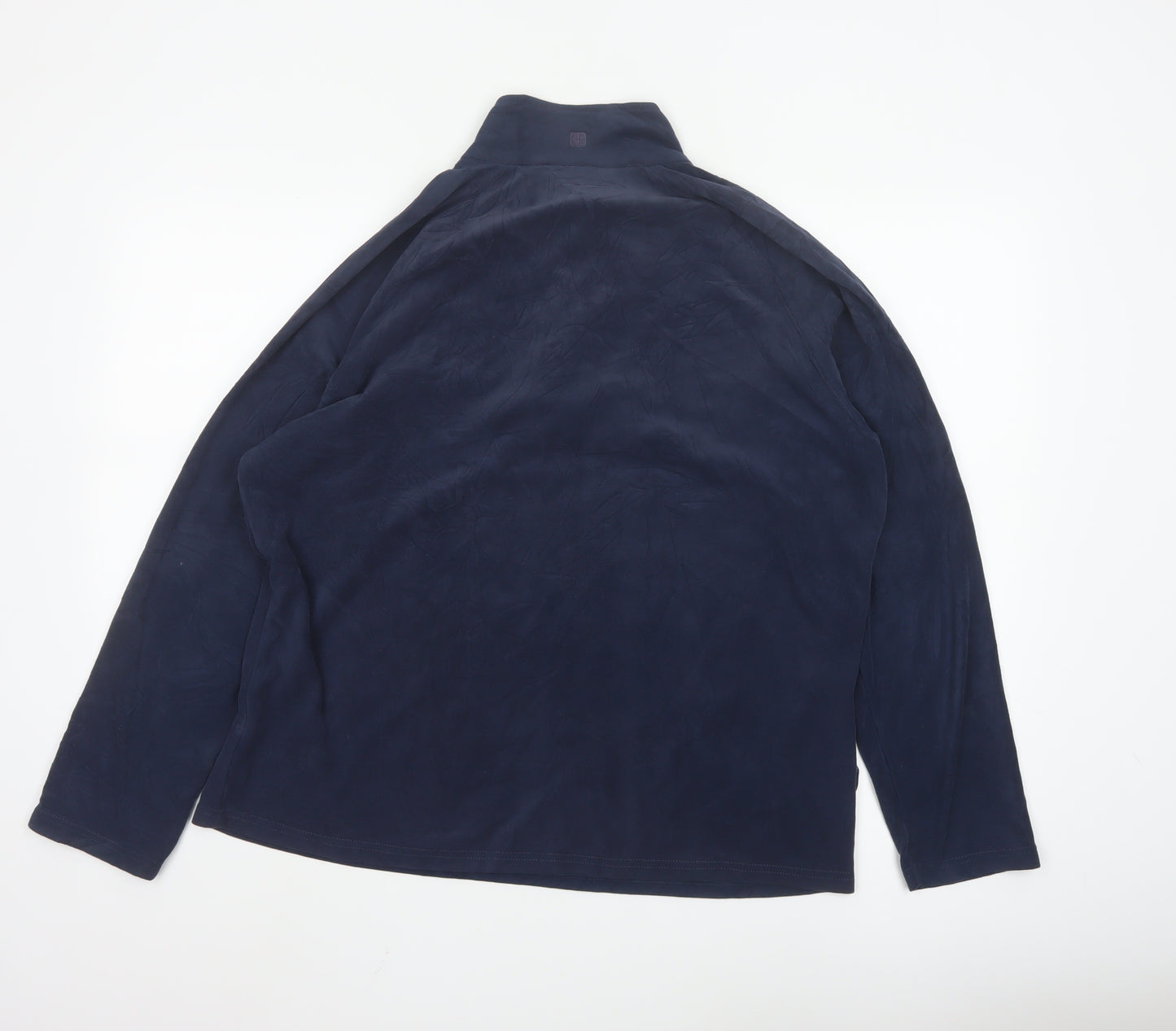 Mountain Warehouse Men Blue Fleece 1/2 Zip Pullover Sweatshirt L