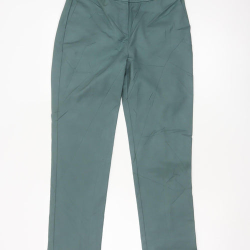 Boden Women's Green Slim Chino Trousers Size 12