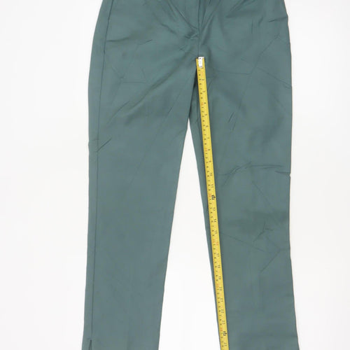 Boden Women's Green Slim Chino Trousers Size 12