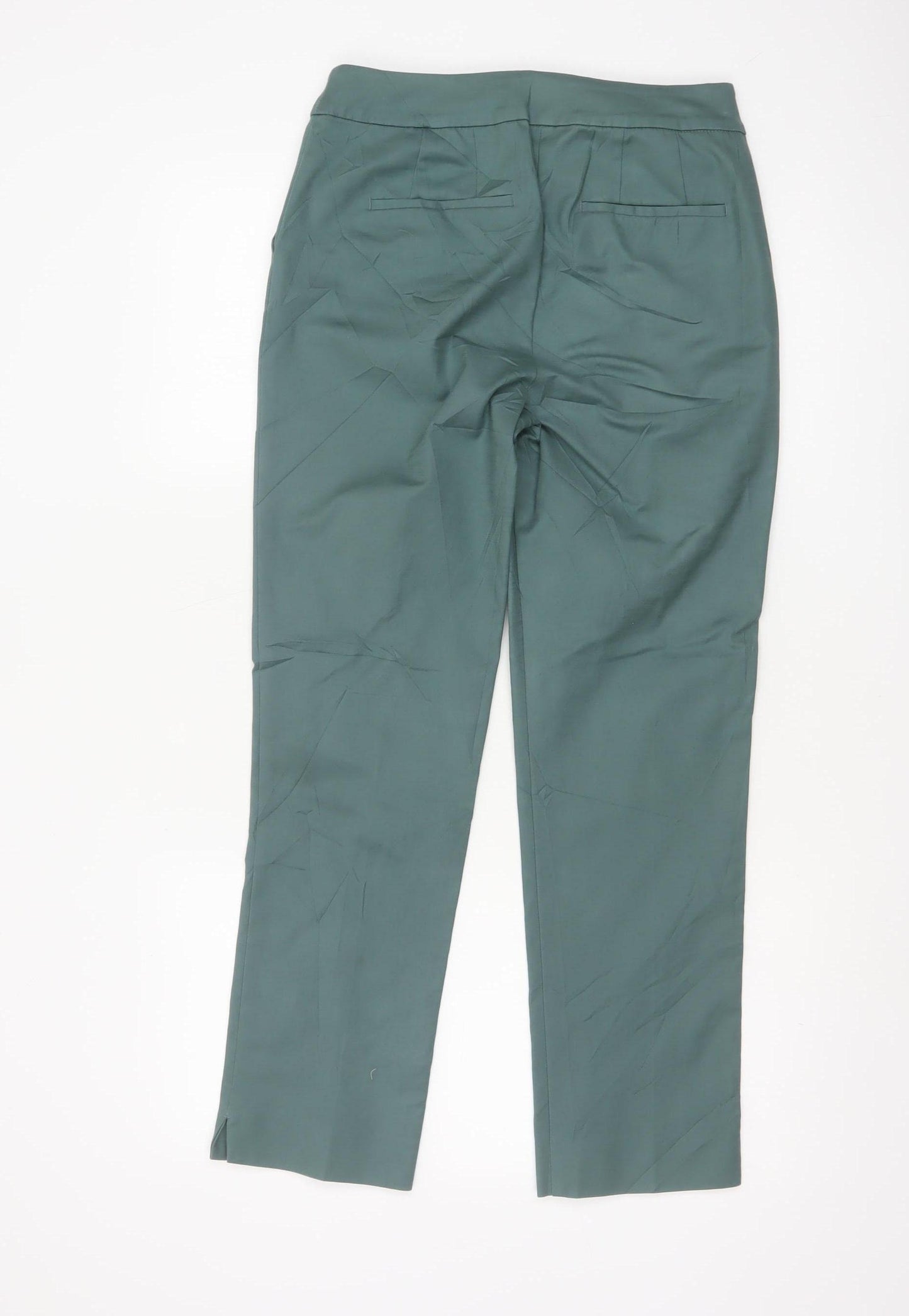 Boden Women's Green Slim Chino Trousers Size 12