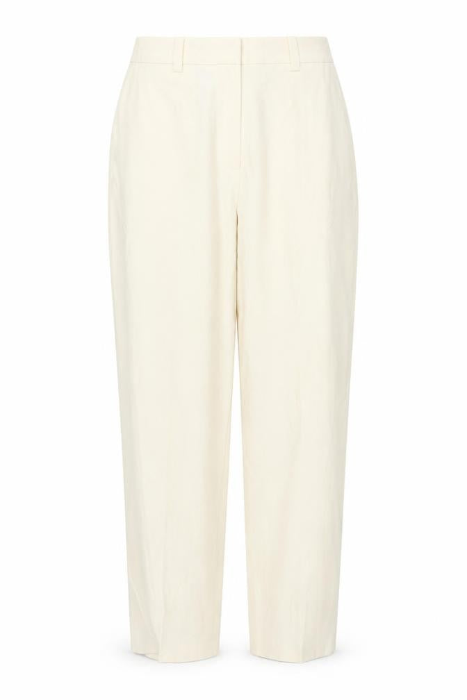 Marks and Spencer Women Ivory Size 12 Short Straight Trousers