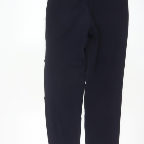 Jigsaw Womens Black Wool Blend Slim Tapered Trousers UK 6