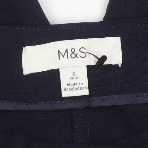 Marks and Spencer Women’s Blue Slim Straight Trousers Size 6