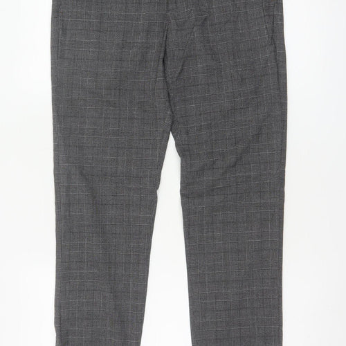 Ted Baker Men's Grey Check Slim Fit Chino Trousers 30R