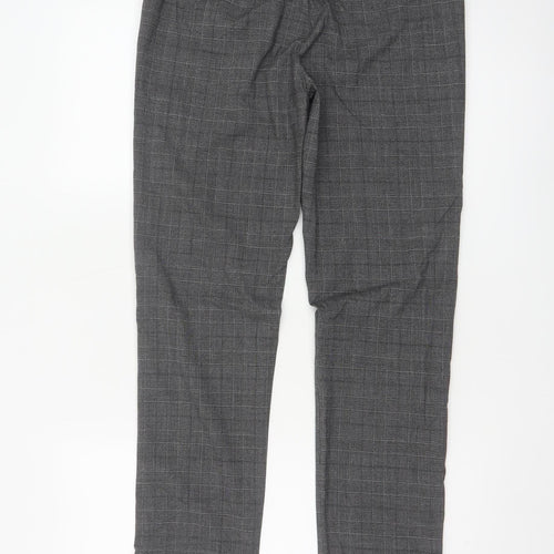 Ted Baker Men's Grey Check Slim Fit Chino Trousers 30R