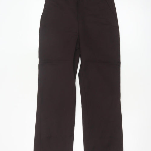 & Other Stories Women Brown Trousers Size 6 Straight Cotton Blend
