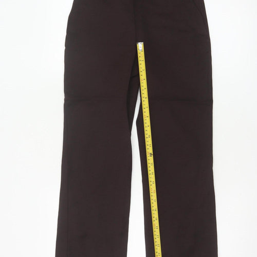 & Other Stories Women Brown Trousers Size 6 Straight Cotton Blend