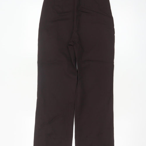 & Other Stories Women Brown Trousers Size 6 Straight Cotton Blend