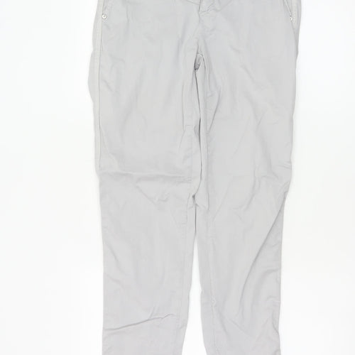 Anna Montana Women’s Grey Chino Trousers Size 10 Stretch Cotton