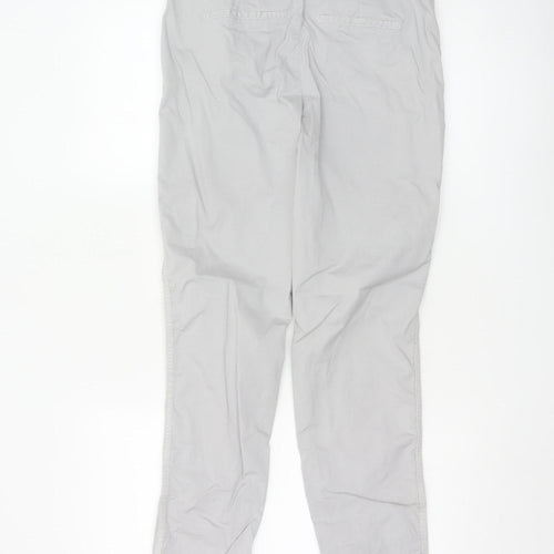 Anna Montana Women’s Grey Chino Trousers Size 10 Stretch Cotton