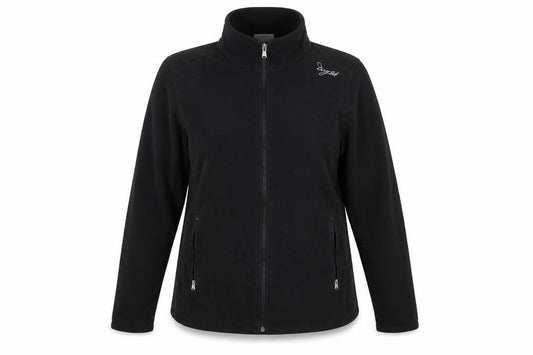 TOG24 Women's Black Fleece Jacket Size 16 Full Zip Outdoor Wear
