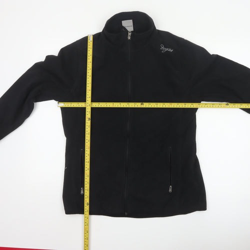 TOG24 Women's Black Fleece Jacket Size 16 Full Zip Outdoor Wear