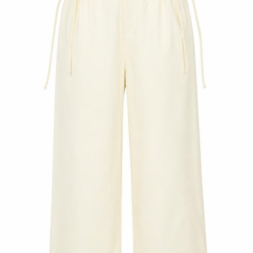 PrettyLittleThing Women's Ivory Size 8 High Rise Paperbag Trousers
