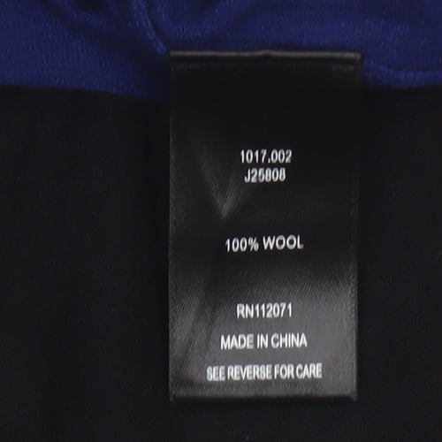 Jigsaw Women's Blue 100% Wool 3/4 Sleeve Pullover Jumper S