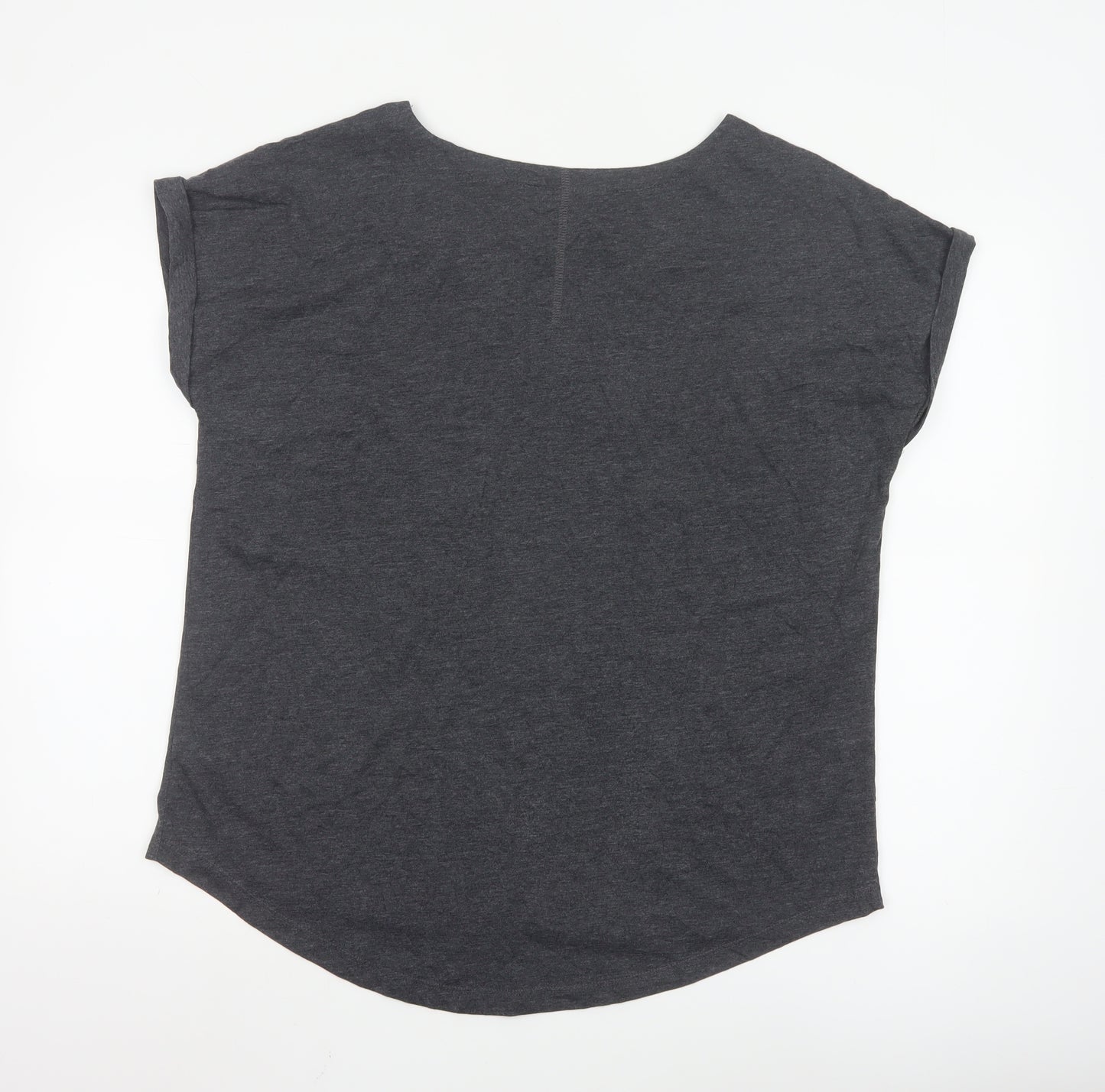 Next Women’s Grey Sequin Star T-Shirt Size 16 Casual Top